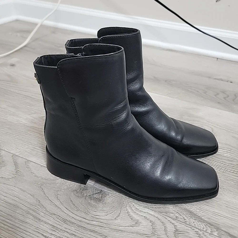 Sam Edelman Women's Black Leather Ankle Boots Size 8M